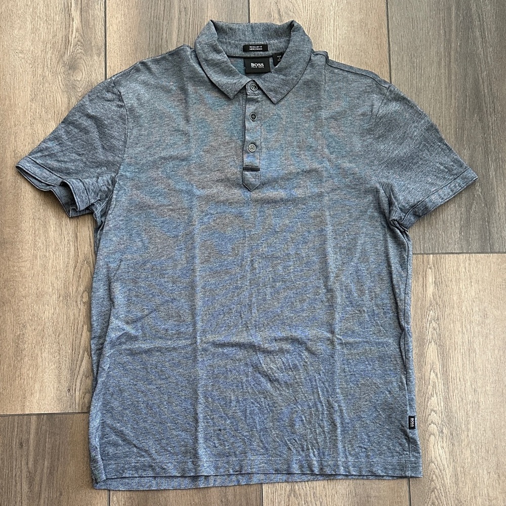 Hugo Boss Men's Charcoal Polo Shirt